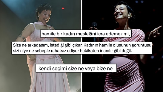 6 Aylık Hamile Melike Şahin'in Sahneye Çıkmasını Eleştiren Kullanıcıya Tepki Yağdı!