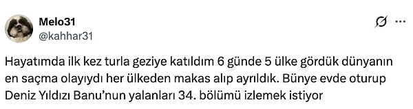 4. Bir an tüm gezi boyunca izlediğini açıklayacaksın sandım.