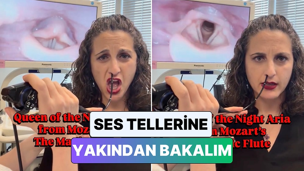 Bir Opera Sanatçısının Şarkı Söylerken Ses Tellerinde Yaşanan Değişim Kamera ile Görüntülendi