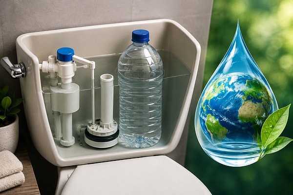 Uzmanlar, evdeki su tüketimini azaltmak için basit bir plastik şişeden yararlanılabileceğini belirtiyor.