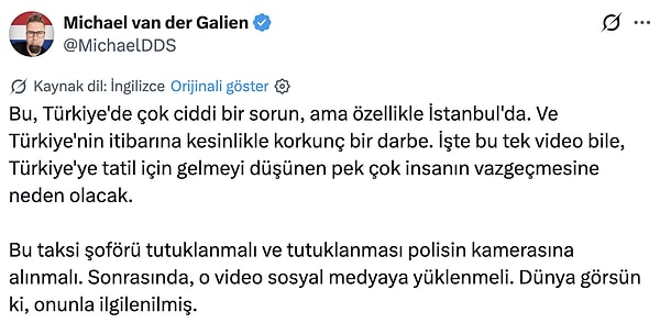 Bir Hollandalı ise Auger'i dolandıran taksicinin tutuklanması gerektiğini savundu.