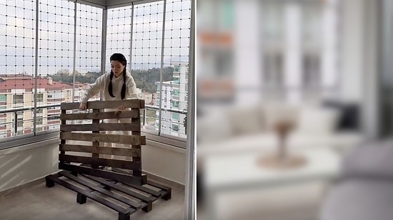 Content Creator Transforms Balcony Into a Cozy Living Space on a Tight Budget