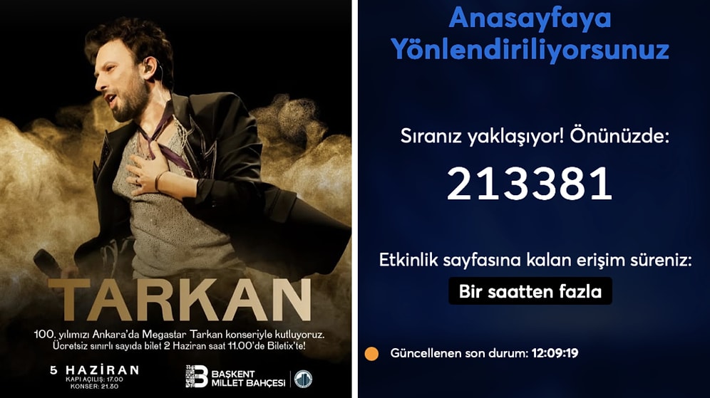 Hundreds of Thousands Queued for Tickets to Tarkan's Free Ankara Concert!