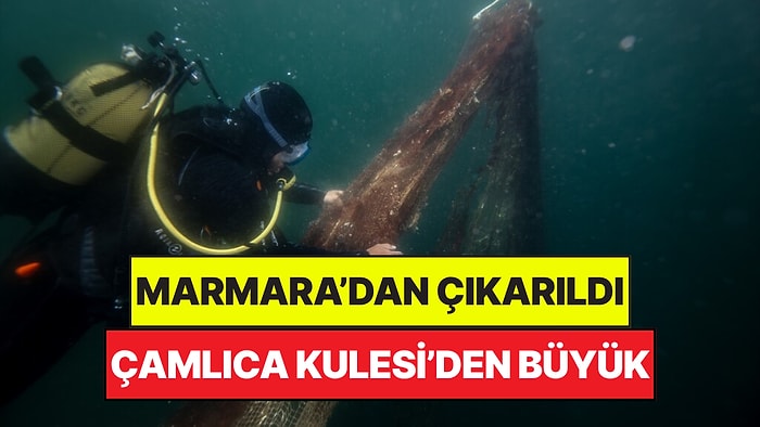 Marmara Denizi'nin Dibinden Çıktı: Boyu Çamlıca Kulesi'ni Örtecek Kadar Var