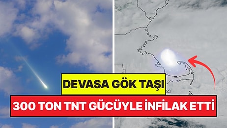 ABD'ye Düşen Gök Taşı 300 Ton TNT Gücüyle İnfilak Etti