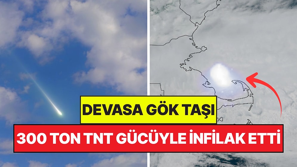 ABD'ye Düşen Gök Taşı 300 Ton TNT Gücüyle İnfilak Etti