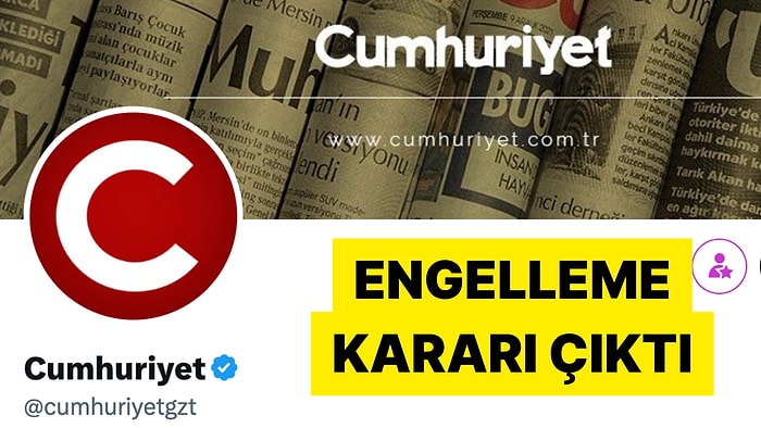 Cumhuriyet Gazetesi'nin X Hesabı Erişime Engellendi