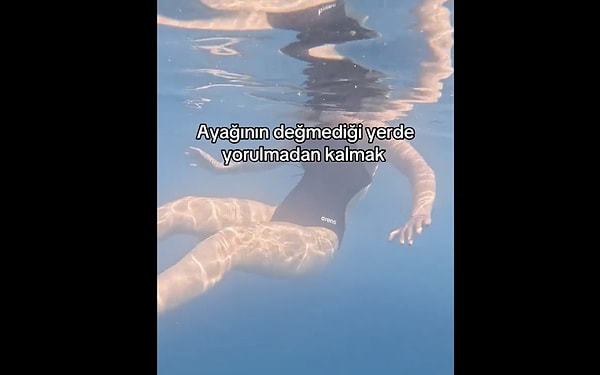Peki derin suda yorulmadan kalmanın sırrı ne?