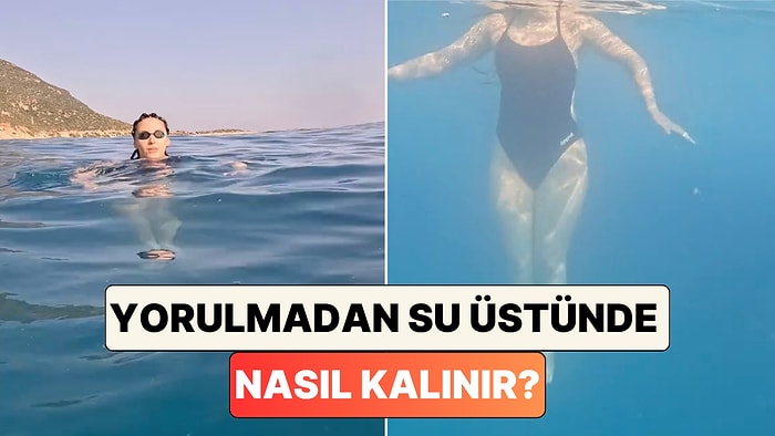 Bir Yüzme Hocası Uygulamalı Olarak Anlattı: Yorulmadan Su Üstünde Kalmak İçin Bunu Yapmanız Yeterli!