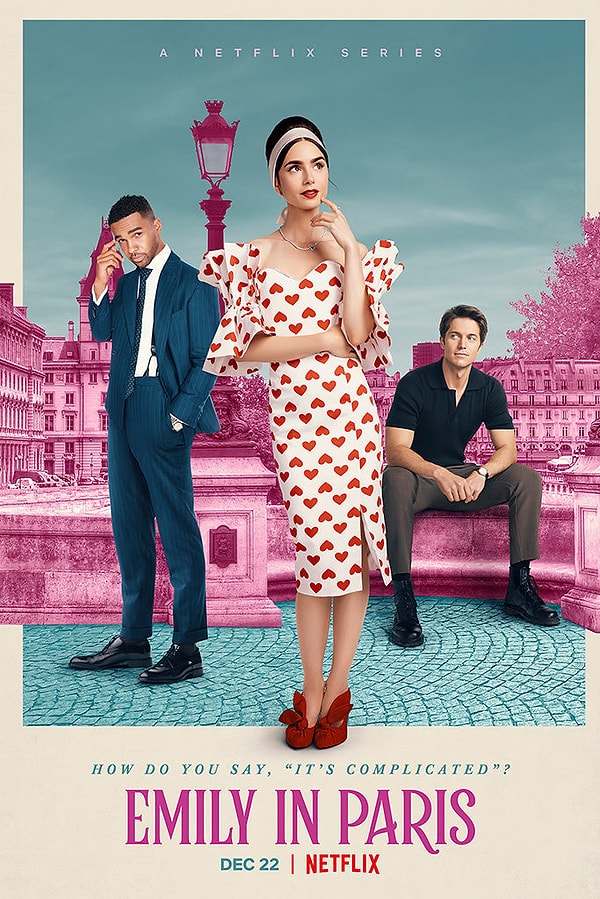 2020 yılında yayın hayatına başlayan Netflix'in sevilen dizisi Emily in Paris ve Muhtemel Aşk'ın afişleri arasındaki benzerlik gündem oldu.