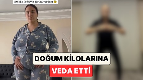 Doğum Kilolarına Veda Ederek 110 Kilodan 87 Kiloya Düşen Annenin Muazzam Değişimi