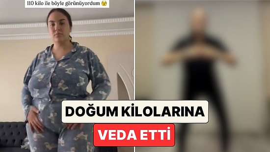 Doğum Kilolarına Veda Ederek 110 Kilodan 87 Kiloya Düşen Annenin Muazzam Değişimi
