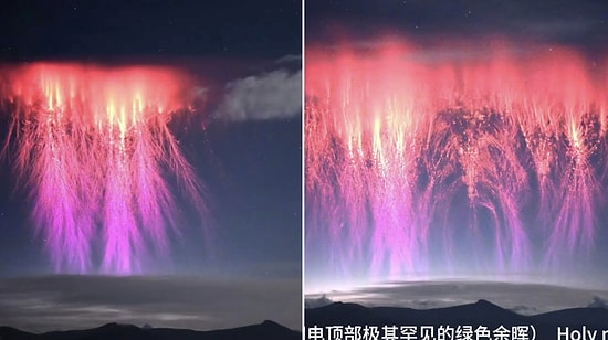Space Photographer Dong Shuchang Captures Rare Red Sprites Phenomenon in Tibet