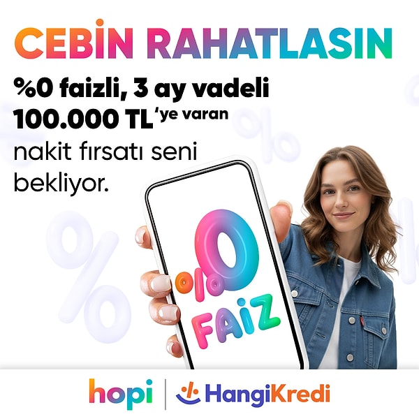100.000 TL'lik %0 Faizli Nakit Fırsatına Doğrudan Erişim