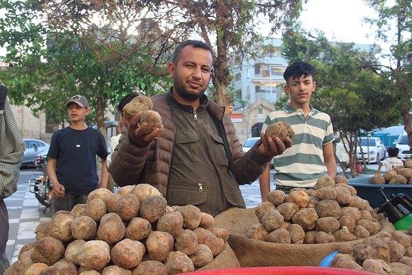 Dağlardan toplanıp tezgahlara inen keme mantarı, lokantacılar tarafından kapış kapış satın alınarak Şanlıurfa'nın o meşhur keme kebabına dönüştürülüyor.