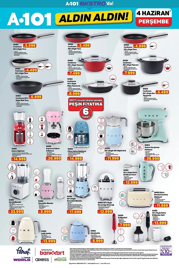 Smeg Mutfak Ürünleri