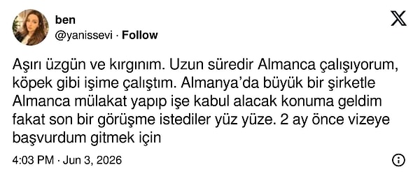 Bir kullanıcı da yeni düzenleme nedeniyle başına gelenleri anlattı.