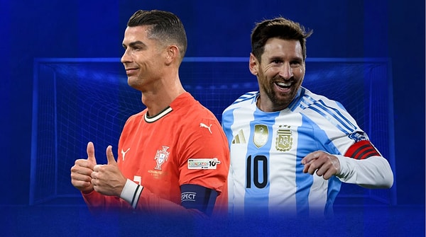 Listede yer alan en önemli iki efsane Ronaldo ve Messi...