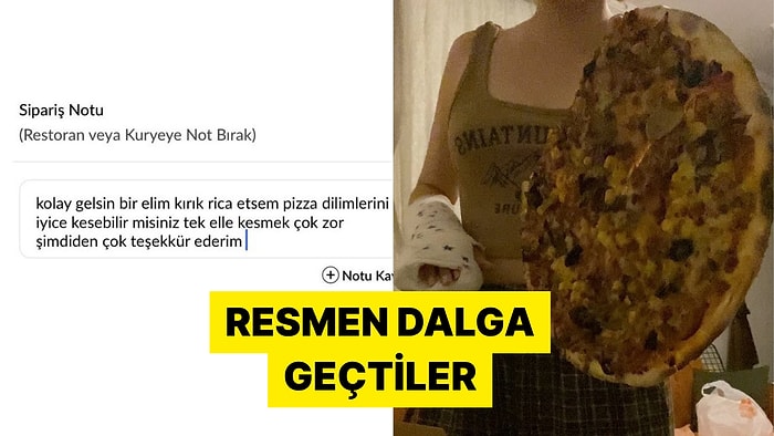 Pizza Siparişi İçin Yazdığı Notun Tam Tersi Manzarayla Karşılaşan X Kullanıcısı Viral Oldu