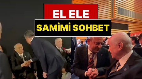 Devlet Bahçeli ve Özgür Özel’in Dikkat Çeken Anları