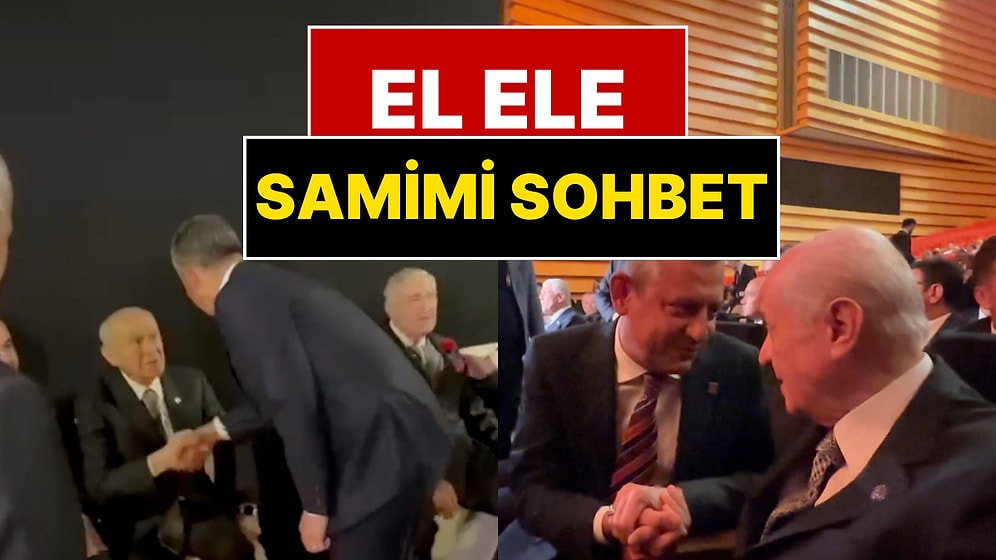 Devlet Bahçeli ve Özgür Özel’in Dikkat Çeken Anları