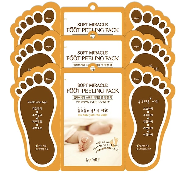 MJCARE soyulan ayak peeling maskesi 3'lü paket 999.90 TL yerine sadece 549.95 TL!