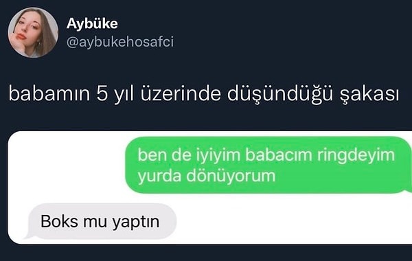 Süper şaka!