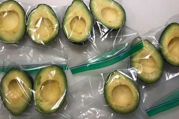 You've only used half of the avocado and you want to save the other half for later.