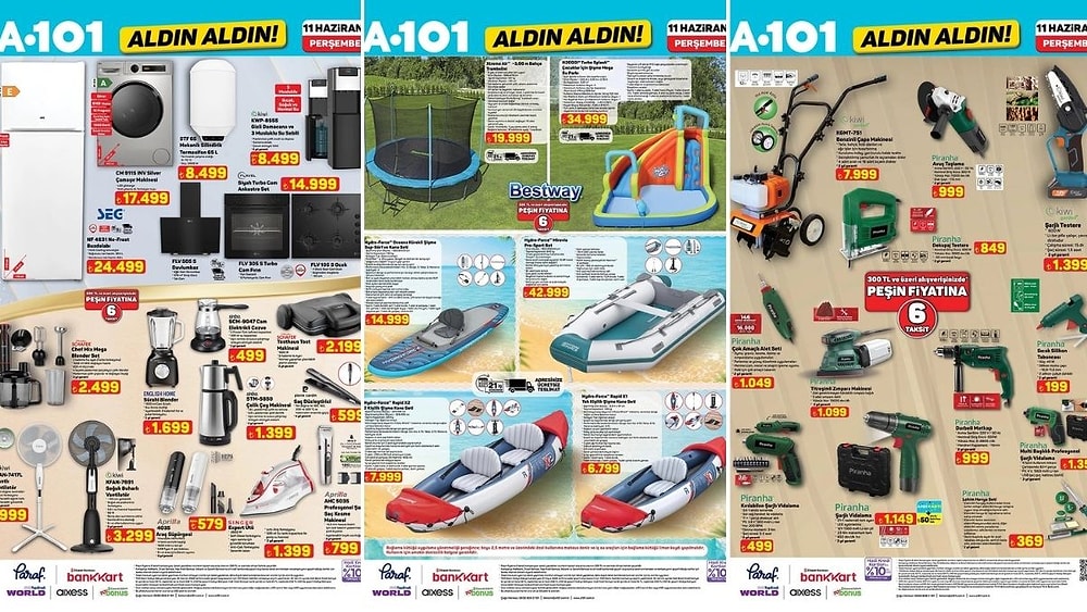 A101'e Su Sebili Geliyor! 11 Haziran 2026 A101 Aldın Aldın Kataloğu