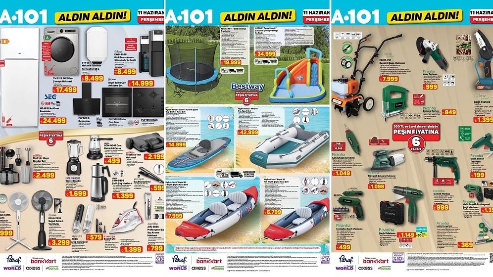 A101'e Su Sebili Geliyor! 11 Haziran 2026 A101 Aldın Aldın Kataloğu