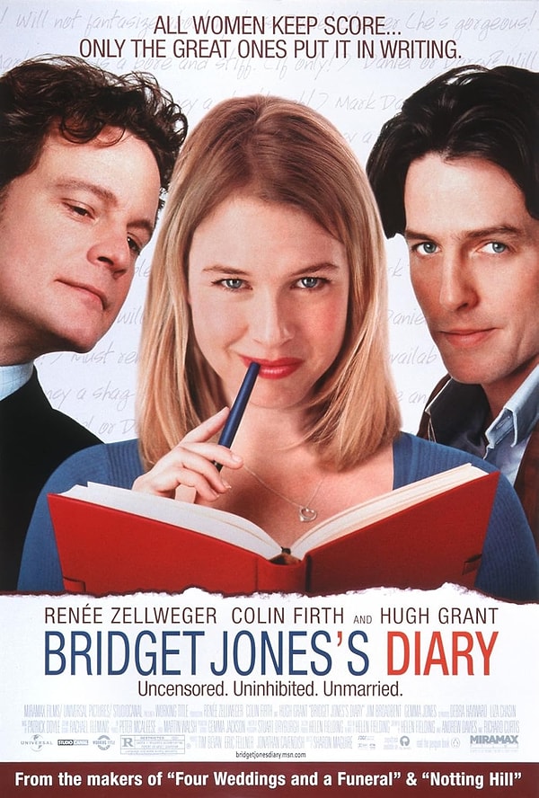 İşte 2001 yapımı Bridget Jones's Diary filminin afişi: