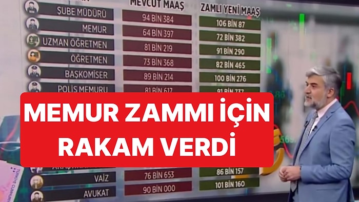 Prof. Dr. Ata Özkaya Beklenen Memur Zammı İçin Rakam Verdi