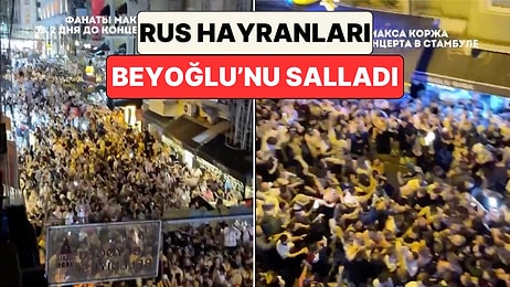 İstanbul’daki Max Korzh Konseri Öncesinde Binlerce Rus Beyoğlu Sokaklarında Toplanarak Şarkılar Söyledi