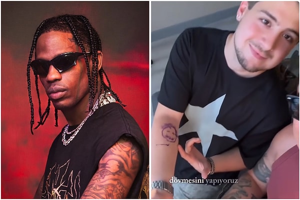 İstanbul’da gerçekleşen buluşmada Travis Scott ile kısa süreli sohbet etme fırsatı yakalayan hayran, sanatçıdan yalnızca imza almakla yetinmedi.