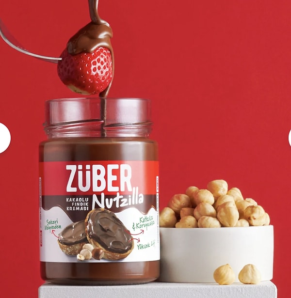 Züber Nutzilla kakaolu fındık kreması festival özel %30 net indirim ve kat kat kupon avantajlarıyla sepetinizde!