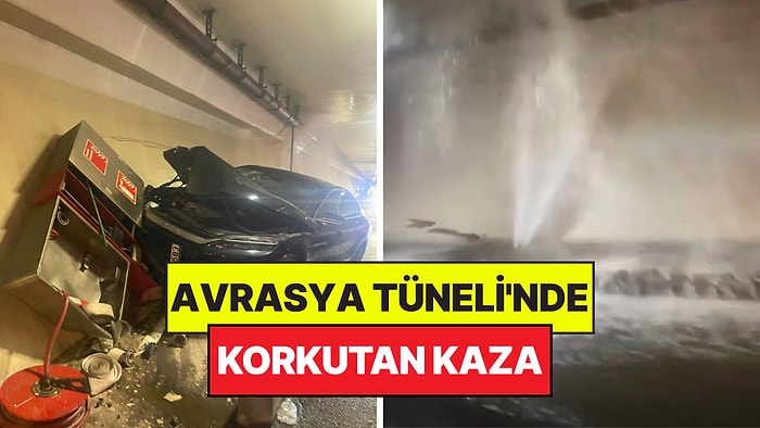 İstanbul'da Korkutan Kaza: Avrasya Tüneli'ni Sular Bastı!