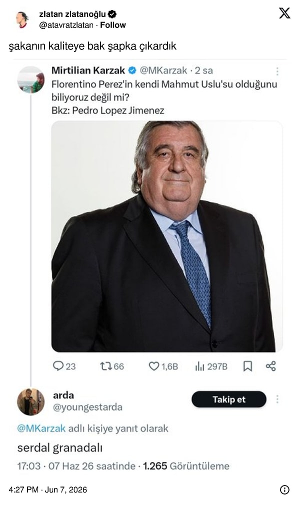 Üst düzey bir şaka...