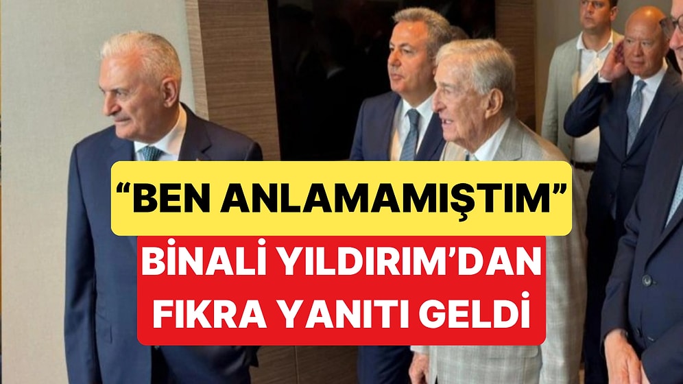 Rahmi Koç'un Fıkrasına Güldüğü İçin Eleştirilen Binali Yıldırım'dan Açıklama Geldi: "Ne Dediğini Anlamamıştım"