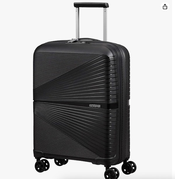 American Tourister Airconic Spinner kabin boy valiz 9.576,90 TL yerine %48 fiyat düşüşüyle 4.946 TL!