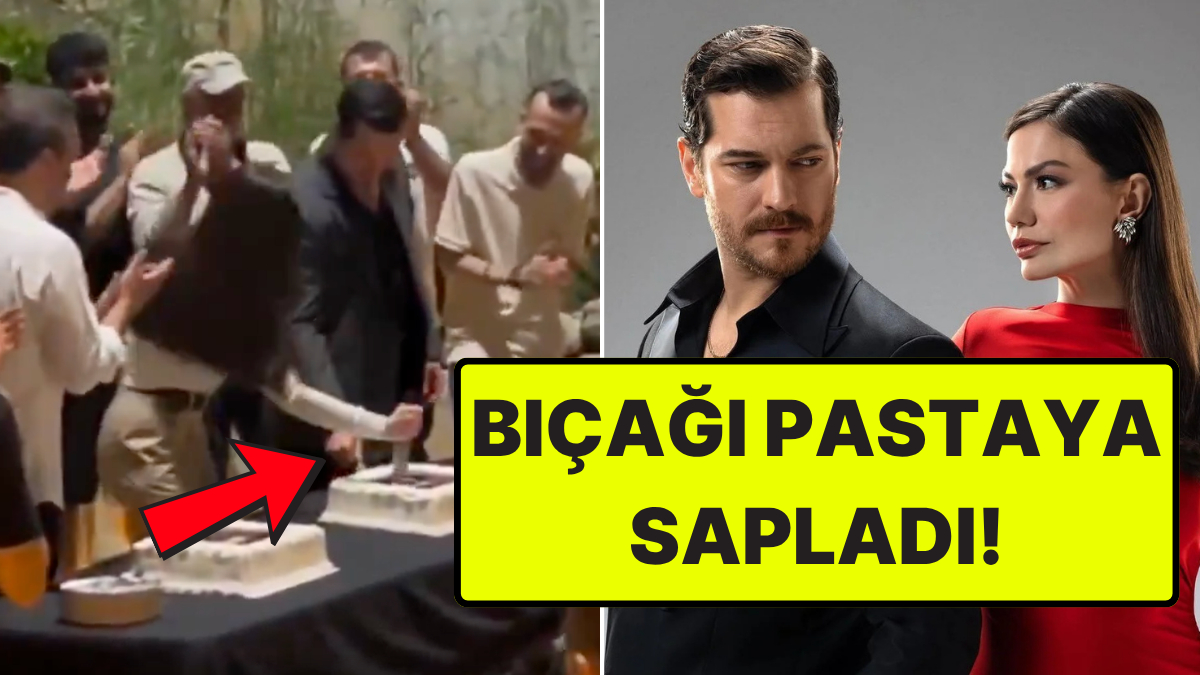 Eşref Rüya'nın Veda Kutlamasında Demet Özdemir'in Pasta Kesme Şekli Gündem Oldu