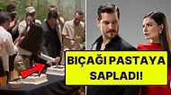 Eşref Rüya'nın Veda Kutlamasında Demet Özdemir'in Pasta Kesme Şekli Gündem Oldu