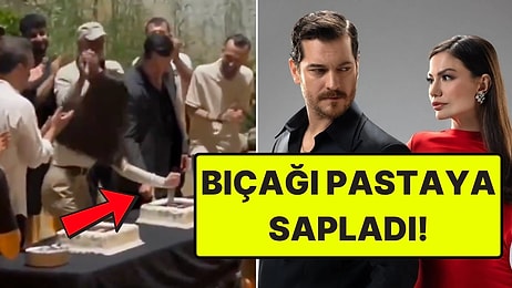 Eşref Rüya'nın Veda Kutlamasında Demet Özdemir'in Pasta Kesme Şekli Gündem Oldu