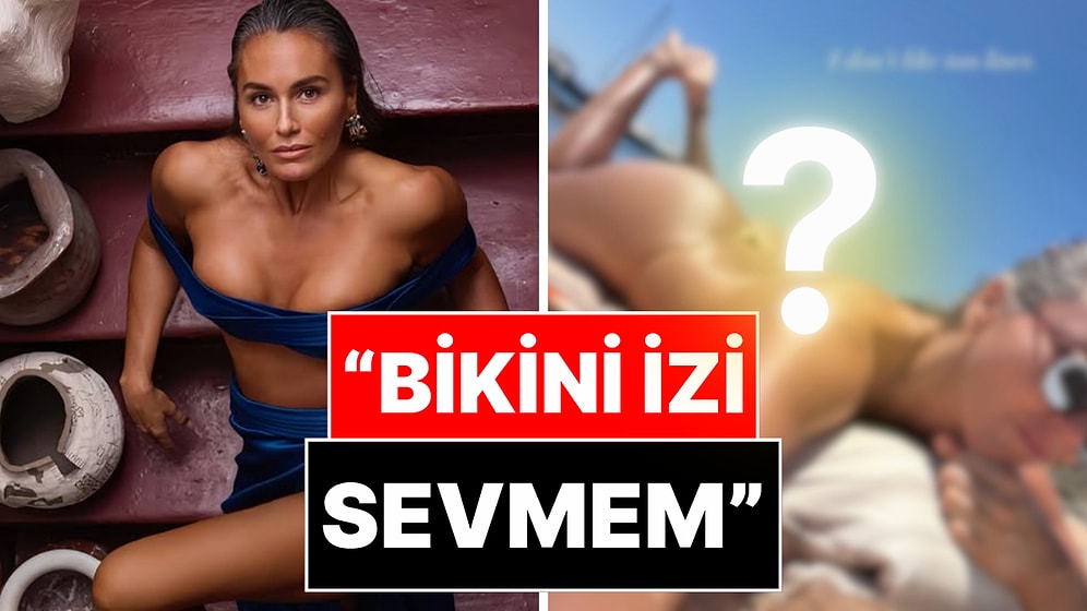 "Bikini İzi Sevmem" Diyen Eda Taşpınar'ın Güneşlenirken Verdiği Poz Olay Oldu!