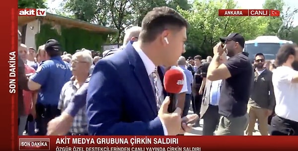 Meclis önünde hareketli anlar!