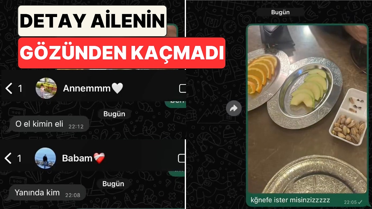 Aile grubuna attığı fotoğraftaki detayı fark edemeyen genç kız fena yakalandı