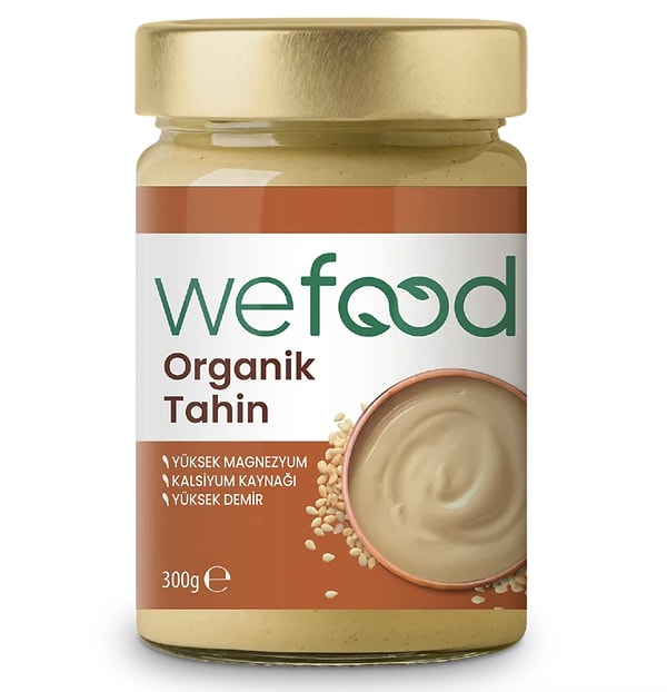 Hafif ve sağlıklı tariflerin vazgeçilmezi Wefood organik tahin uygun fiyatı ve ekstra %10 indirim koduyla sepetinizde!
