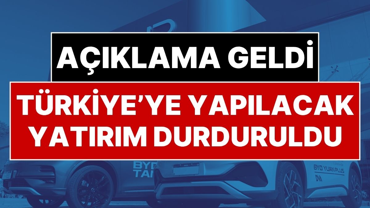 Elektrikli Araç Dünyasında Şok Karar: Dev Üretici Türkiye Yatırımını Durdurdu!