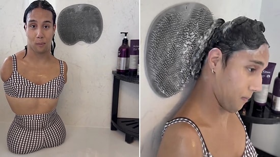 Overcoming Obstacles: Disabled Woman Shares Creative Hair Washing Routine She Built at Home