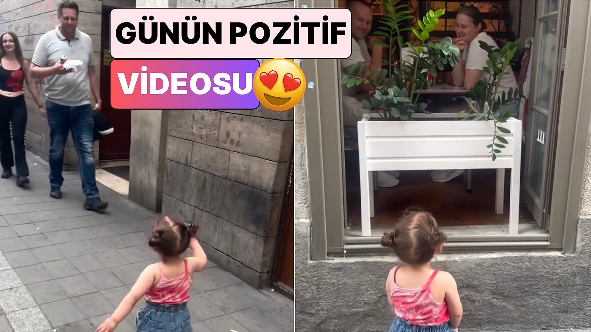 2 yaşındaki minik kızın herkese el salladığı anlar kalpleri ısıttı