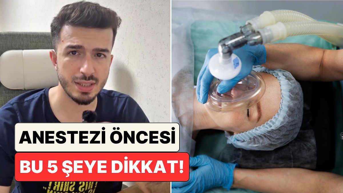 Anestezi almadan önce bu hatalardan kaçının